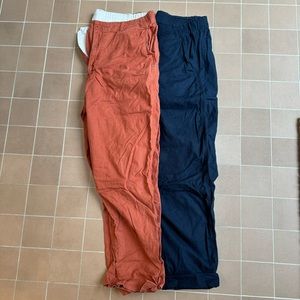 2x Uniqlo Linen Pants Size XL